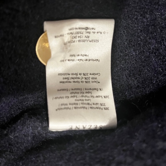 Sézane Louisa jumper in navy - Picture 4 of 5